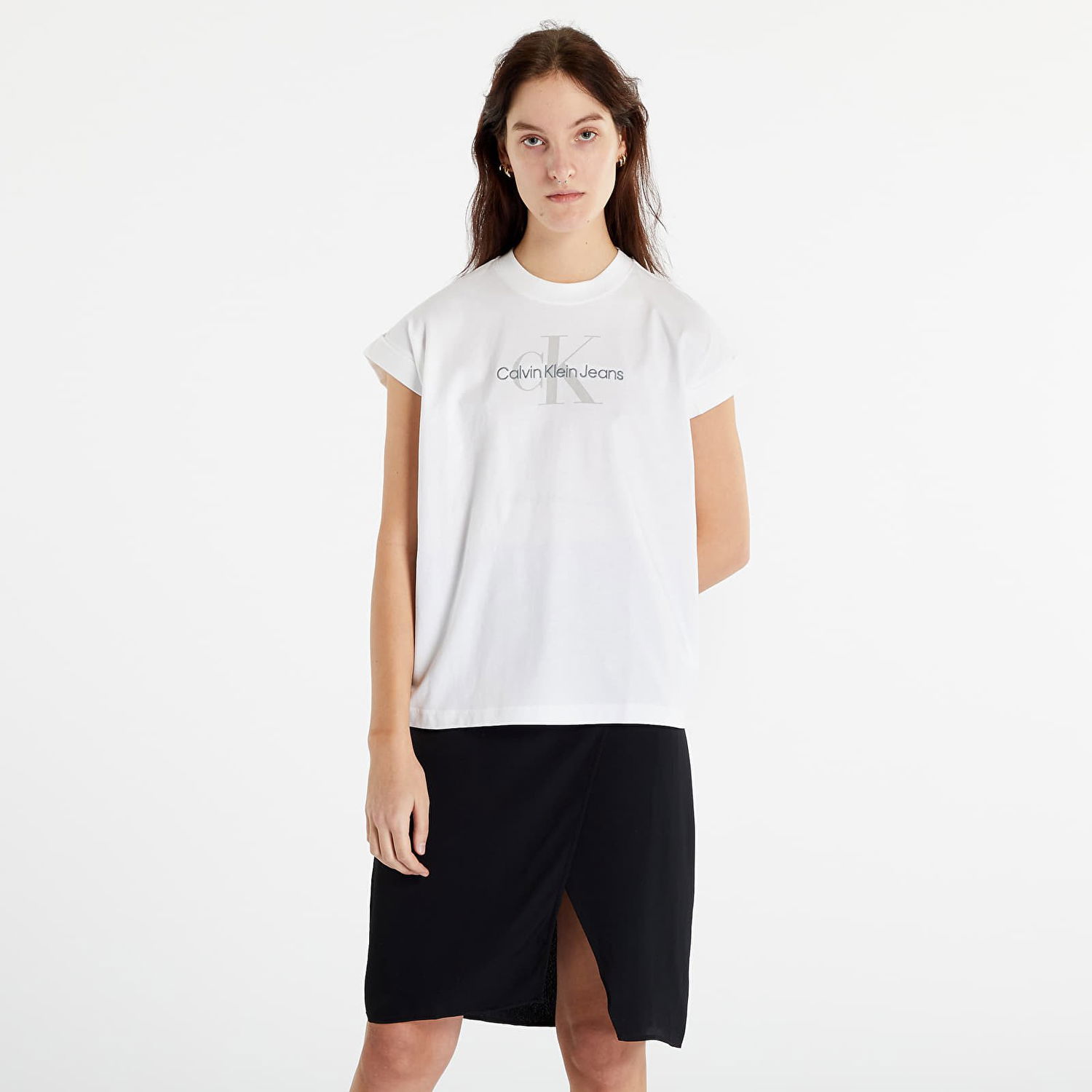 Tričko CALVIN KLEIN Relaxed Monogram T-Shirt Biela | J20J220717 YAF, 0
