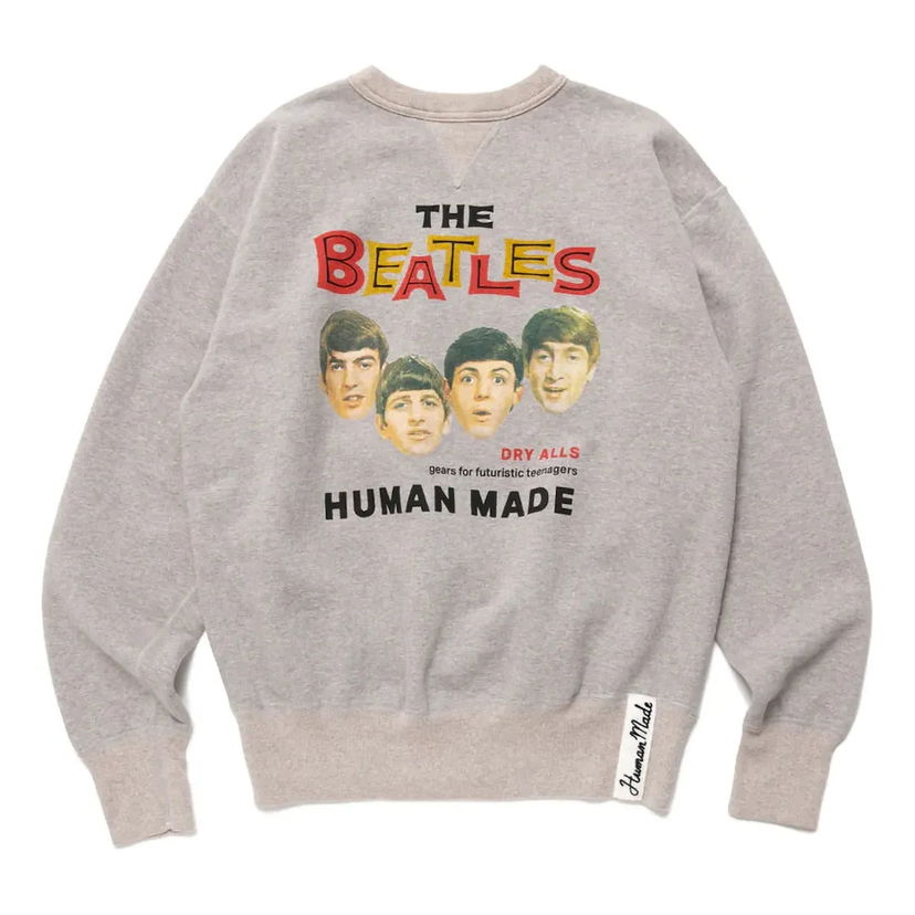 Mikina Human Made Beatles Print Sweatshirt Šedá | HM24CS023
