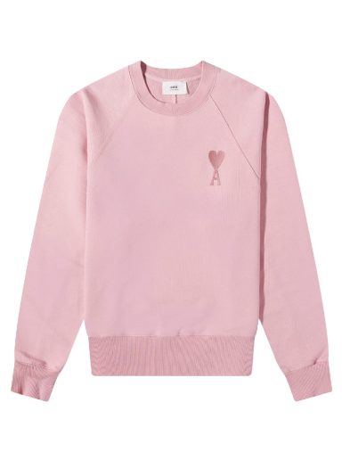 Mikina AMI Tonal Heart Crew Sweat Ružová | USW002-747655