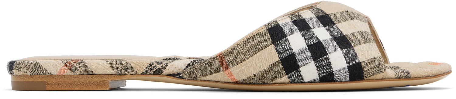 Doplnky Burberry Burberry Check Mews Sandals Béžová | 8106160, 0