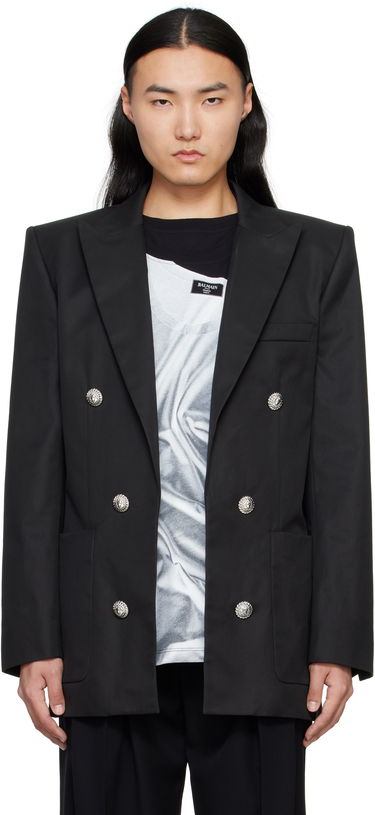 Bunda Balmain Balmain Six-Button Blazer Čierna | EH1SG165CF74, 0
