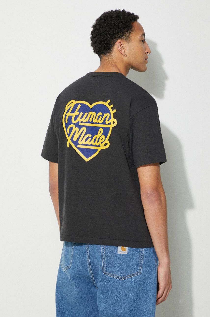 Tričko Human Made Heart Badge Graphic T-Shirt Čierna | HM27CS002, 0
