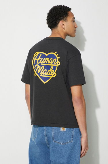 Tričko Human Made Heart Badge Graphic T-Shirt Čierna | HM27CS002, 0