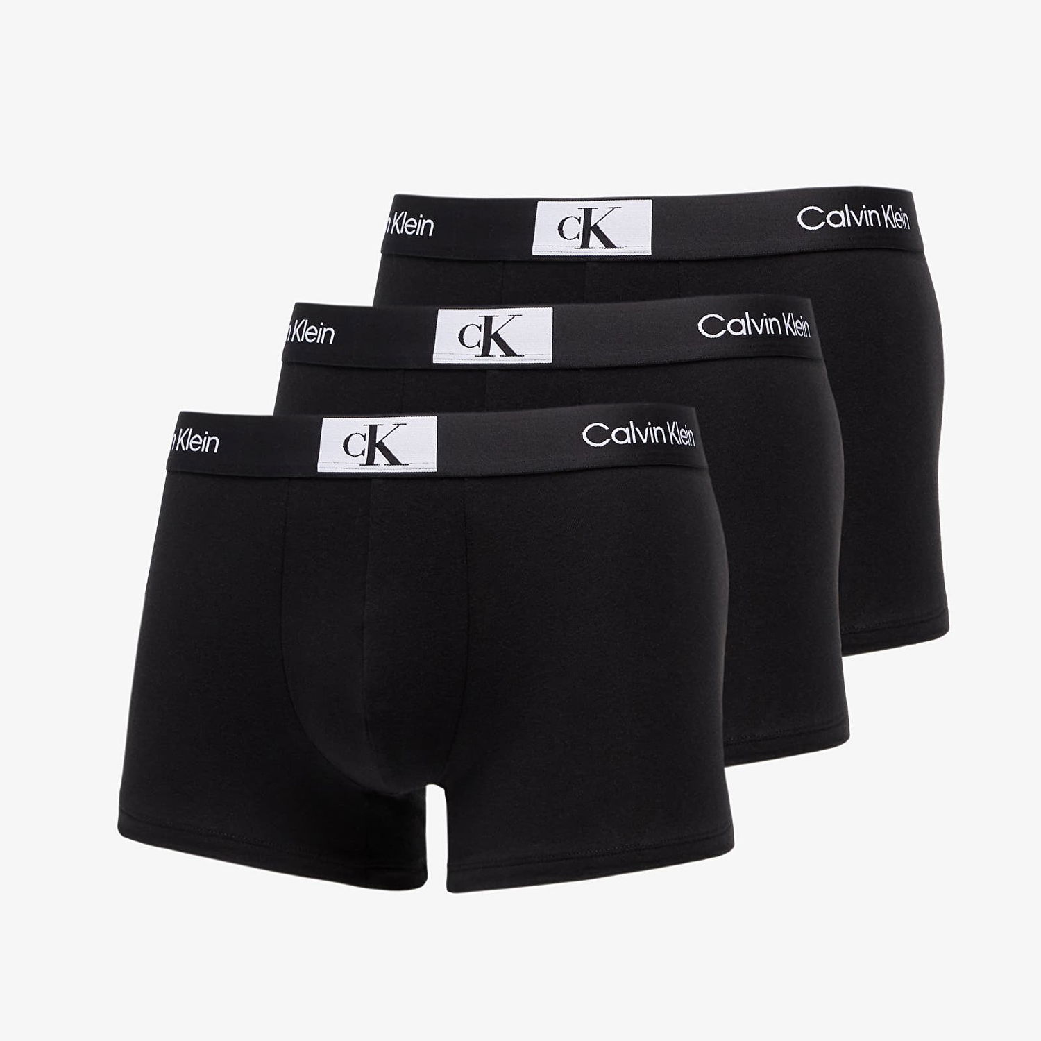 Spodná bielizeň a ponožky CALVIN KLEIN Cotton Stretch Trunks 3-Pack Čierna | NB3528A UB1, 0