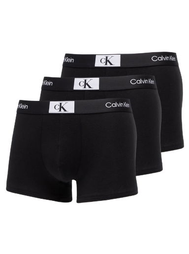 Spodná bielizeň a ponožky CALVIN KLEIN Cotton Stretch Trunks 3-Pack Čierna | NB3528A UB1