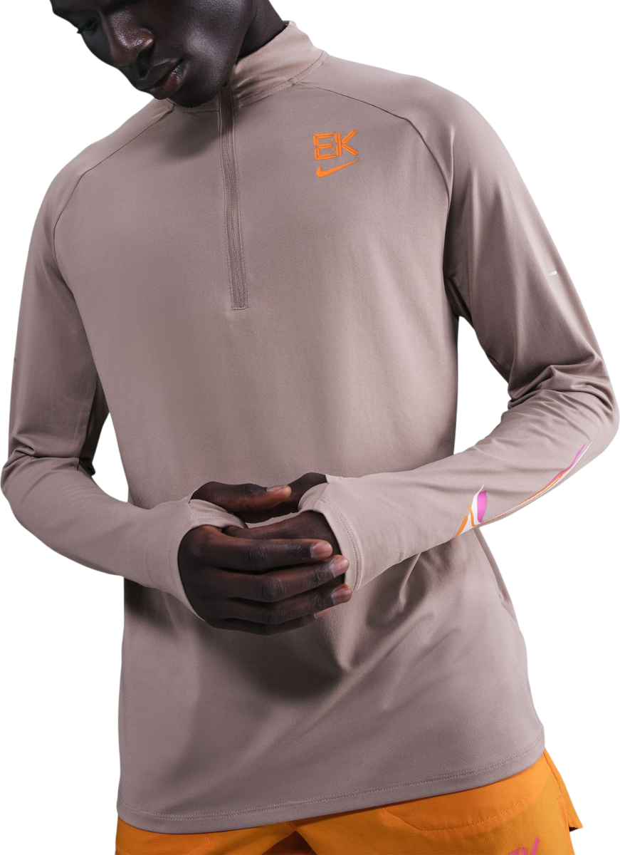 Tričko Nike Stride Eliud Kipchoge Quarter-Zip Running Top Béžová | hv2658-271, 0