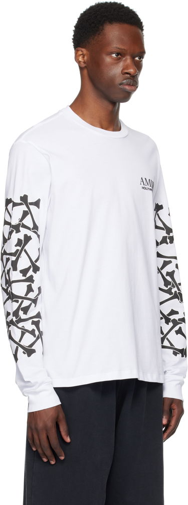 Tričko AMIRI Stacked Bones Graphic Long Sleeve T-Shirt Šedá | AMJYTE1076, 4
