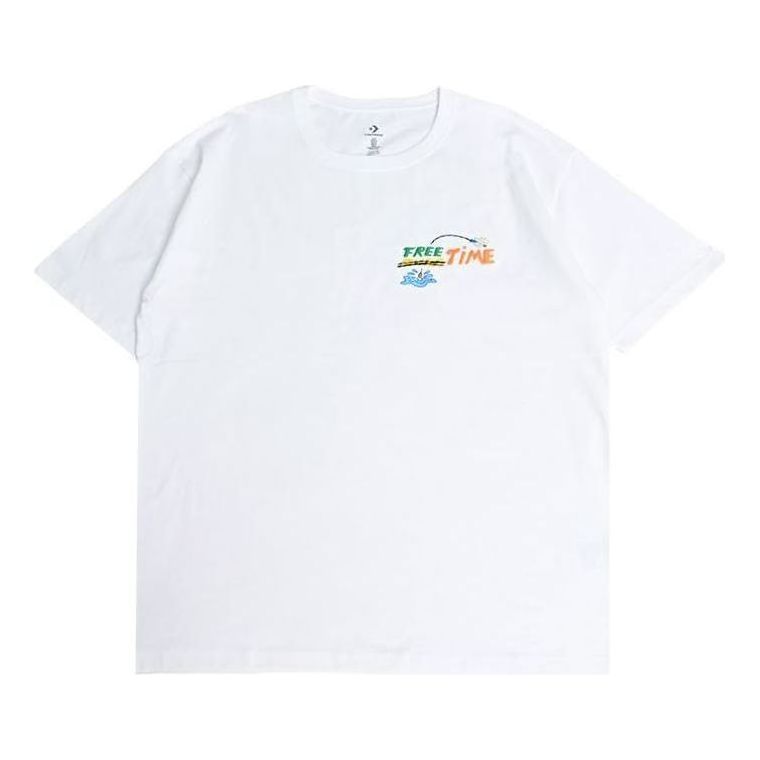 Tričko Converse Fishing Graphic Tee Biela | 10027222-A01, 0
