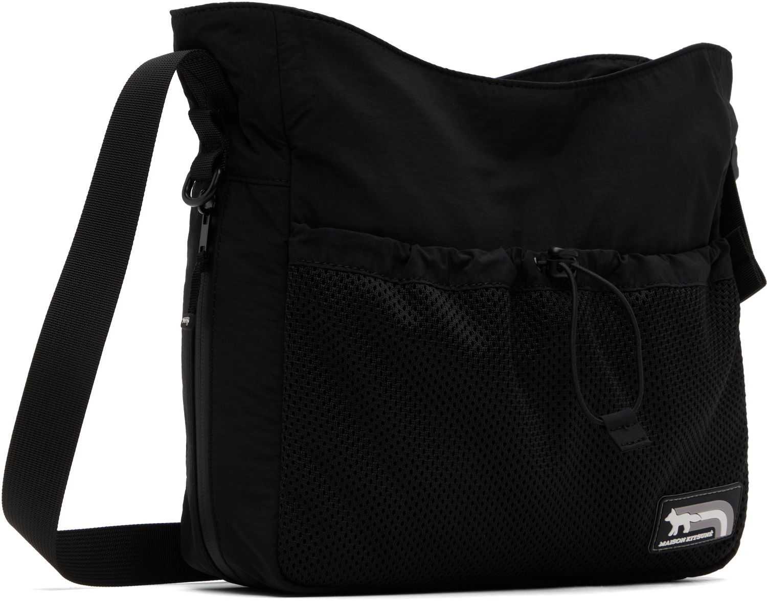 Taška cez rameno MAISON KITSUNÉ Maison Kitsuné Flash Fox Messenger Bag Čierna | NM05172WQ4034, 1