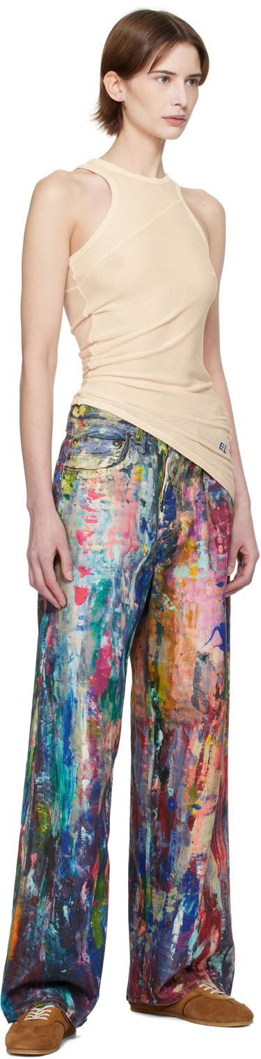 Tielko Eckhaus Latta Eckhaus Latta Spiral Tank Top Béžová | 1108-EL-PS25-O -, 3