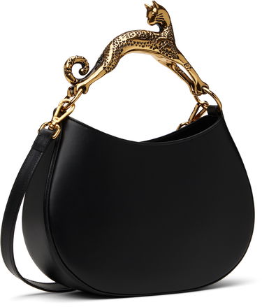 Taška cez rameno LANVIN PM Cat Handle Bag Čierna | LW-BGSHC1-NAPA-A21, 2