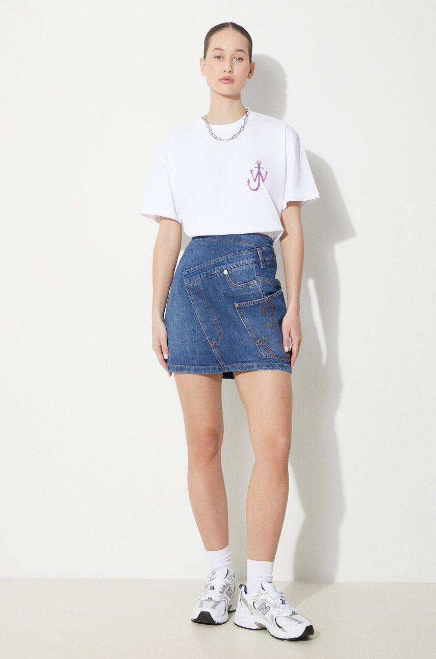 Tričko JW Anderson JW Anderson Naturally Sweet Anchor T-Shirt Biela | JT0220.PG0980.001, 1