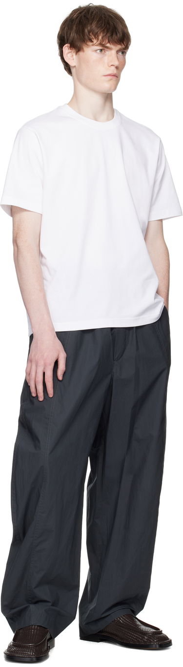 Nohavice Bottega Veneta Bottega Veneta Resinated Cotton Trousers Šedá | 826832V5D201592, 3