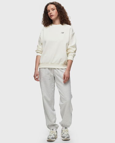 Mikina New Balance Sport Essentials French Terry Small Logo Crew Biela | WT41508-SST, 1