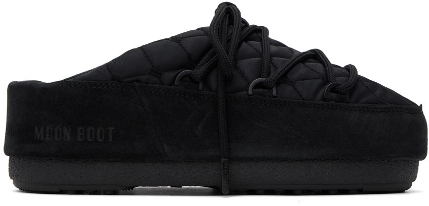 Oblečenie Moon Boot Black Quilted Mules Čierna | 14602600, 0