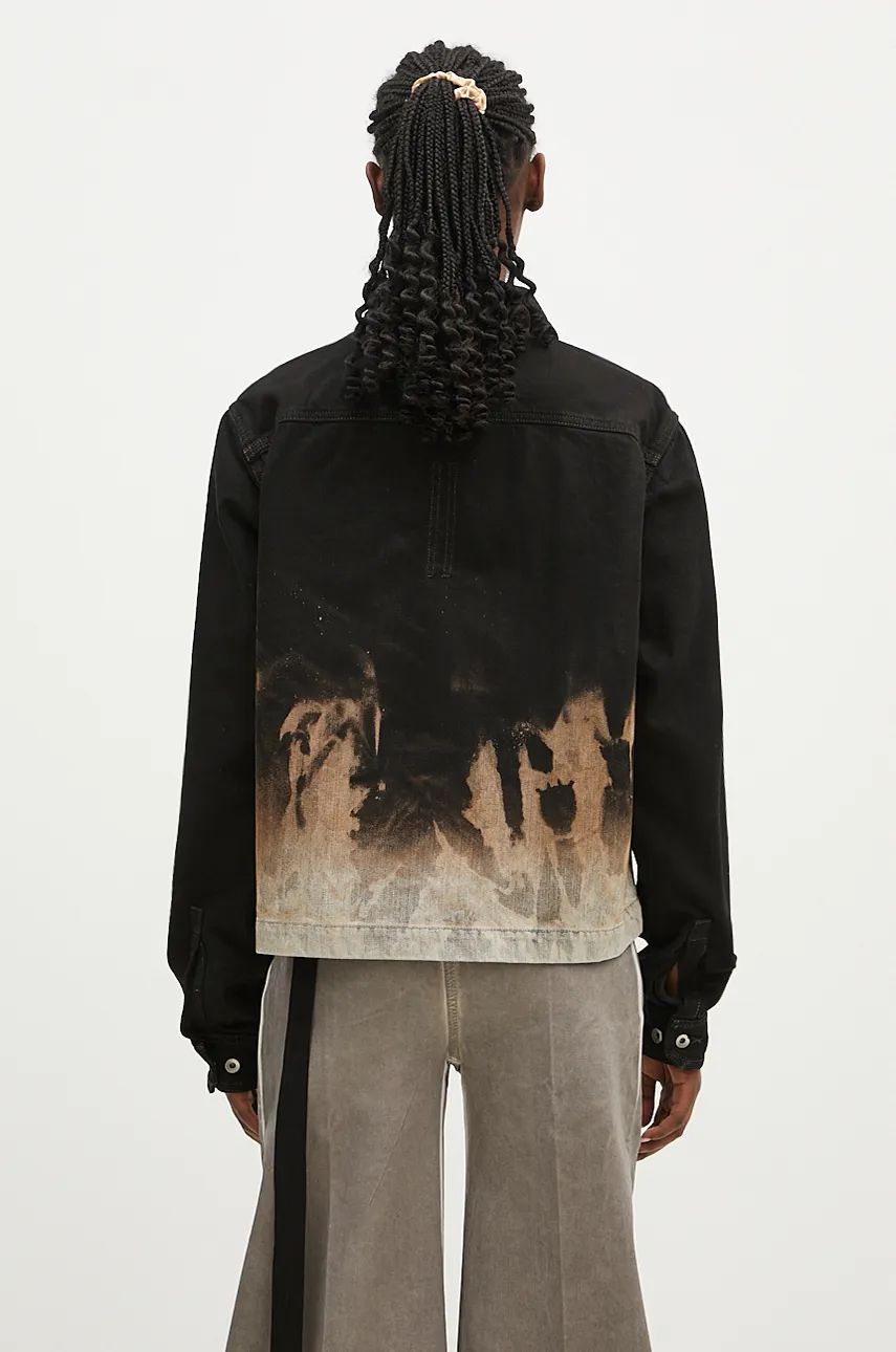 Bunda Rick Owens Alice Denim Jacket Čierna | DS02D2714.BSUN, 1