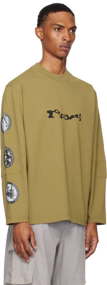 Tričko ROA ROA Division Long Sleeve T-Shirt Zelené | RBMW0434JY39, 1