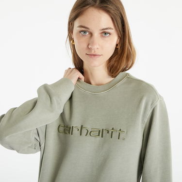 Mikina Carhartt WIP Duster Sweatshirt UNISEX Yucca Garment Dyed Zelené | I031788.1CTGD, 1
