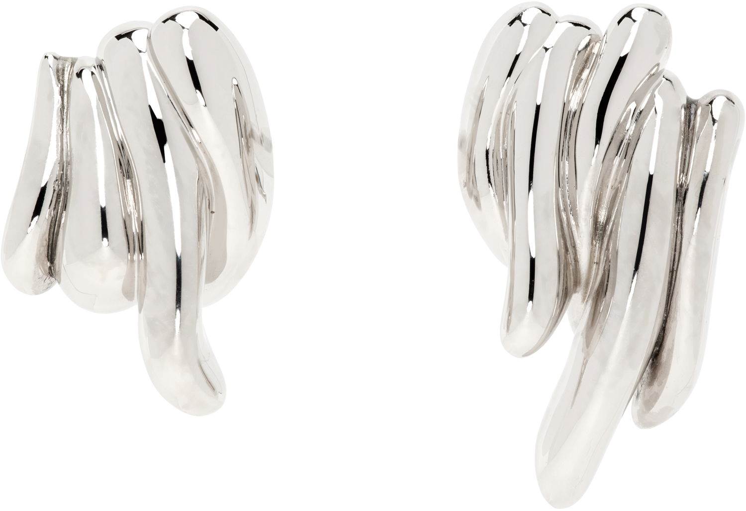 Náušnice Jil Sander Silver Mismatched Earrings Metalická | J12VG0205_P6959, 0