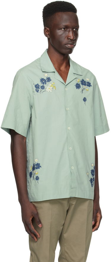 Košeľa Paul Smith Paul Smith Embroidered Flowers Resort Shirt Zelené | M1R-905UE-M01592-33, 1