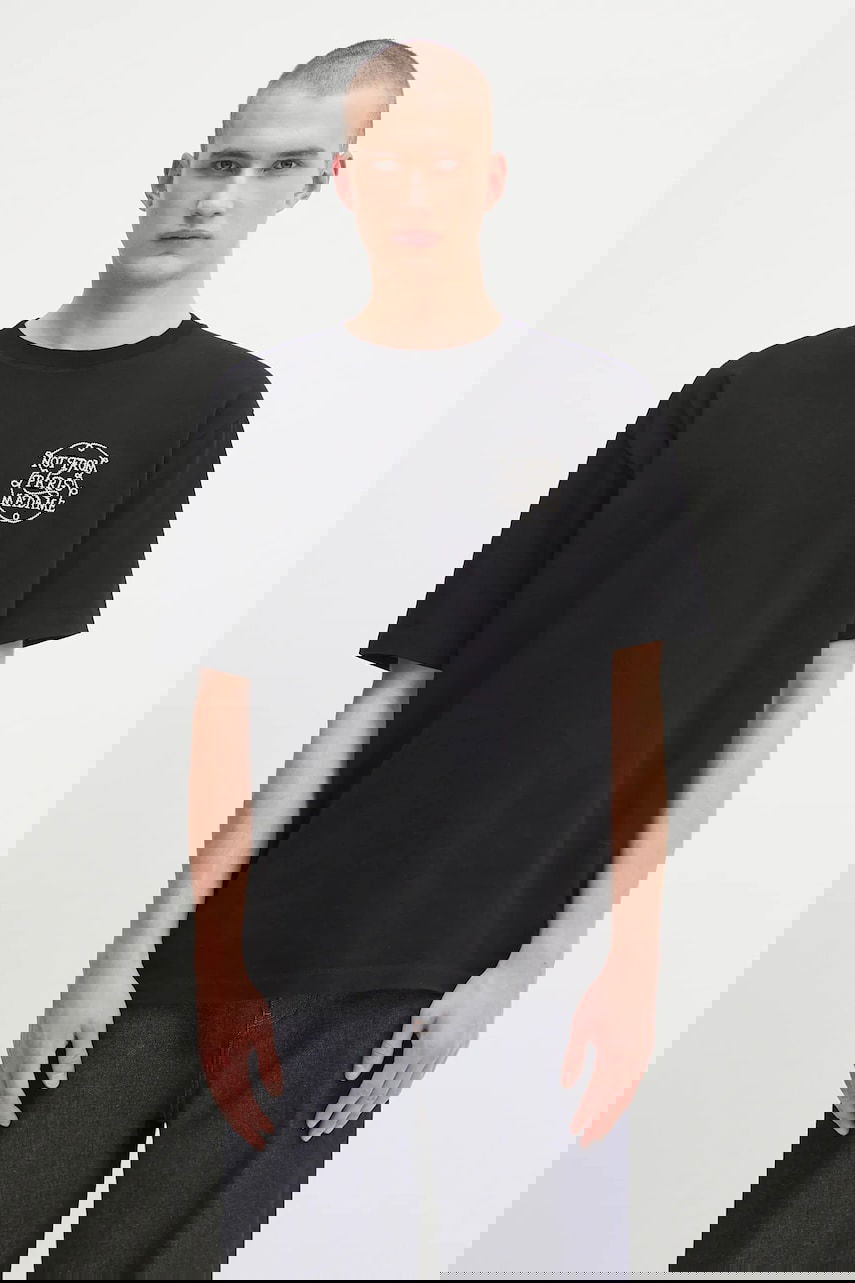 Tričko Drôle de Monsieur Drôle de Monsieur Le Tshirt Slogan Tresses T-Shirt Čierna | H.TS259.CO134, 0