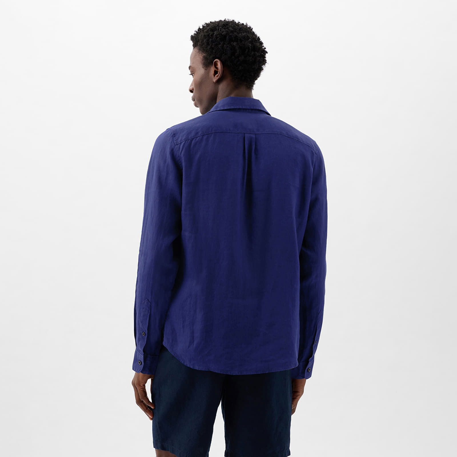 Longsleeve Linen Shirt Deep Cobalt