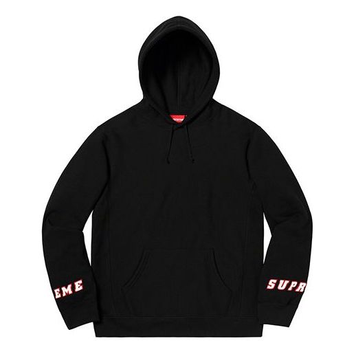 Mikina Supreme Wrist Logo Hooded Sweatshirt Čierna | SUP-SS19-10221, 0