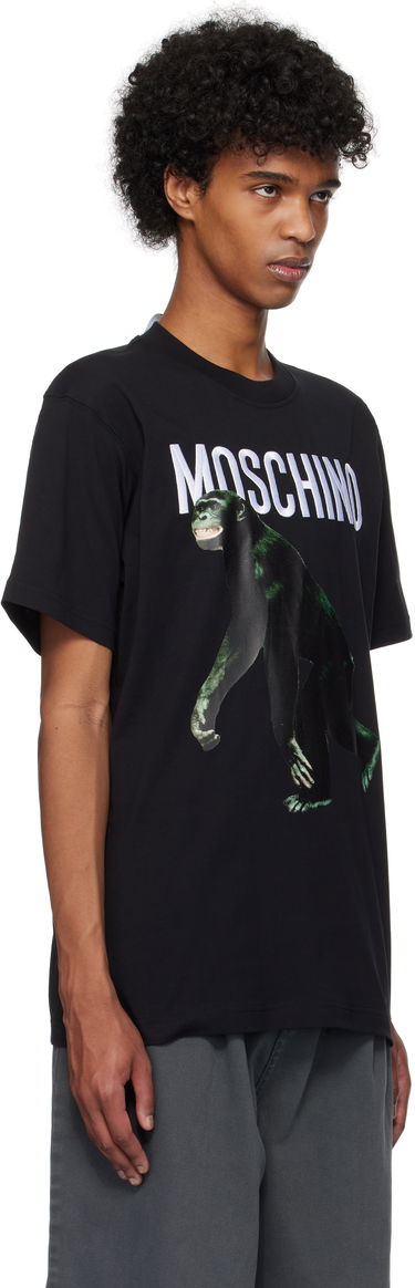 Tričko Moschino Moschino Chimpanzee Graphic Tee Čierna | 251ZZA071302411555, 1