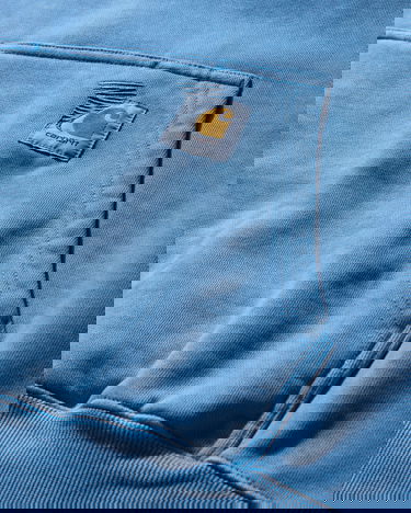 Mikina Carhartt WIP Pigment Dyed Hooded Sweatshirt Modrá | A242062 1D5PG, 3