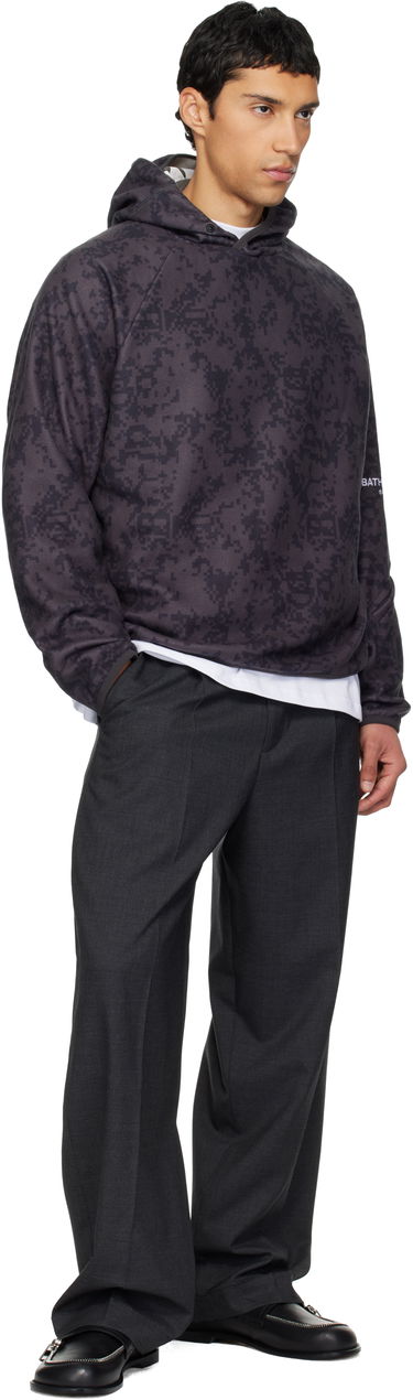 Mikina BAPE Kazuki Kuraishi Edition Pixelate Camo Shark Hoodie Šedá | 001PPL831901C, 3