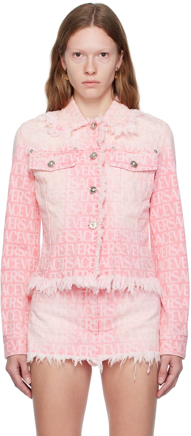 Bunda Versace Allover Denim Ružová | 1010938_1A08193, 0