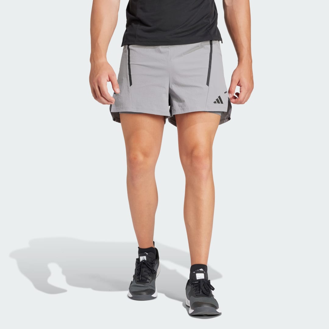 Šortky adidas Performance D4T Pro Series Adistrong Workout Shorts Šedá | IT7519, 1