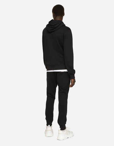 Mikina Dolce & Gabbana Cotton Jersey Zip-up Hoodie Čierna | G9ABITG7F2GB0665, 2