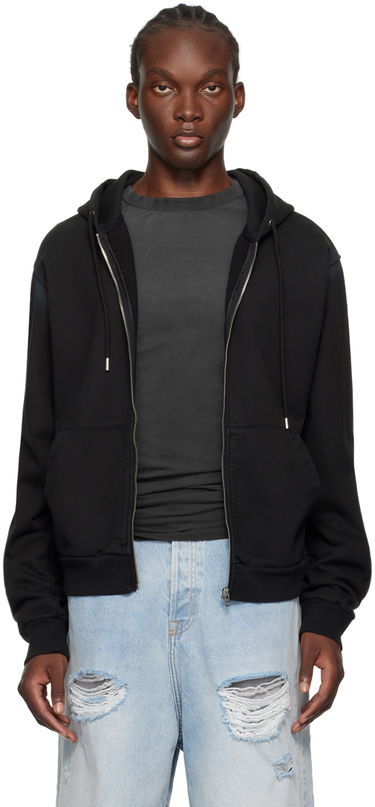 Mikina We11done We11done Zip Hoodie Čierna | WD-TJ2-24-812-U-BK, 0