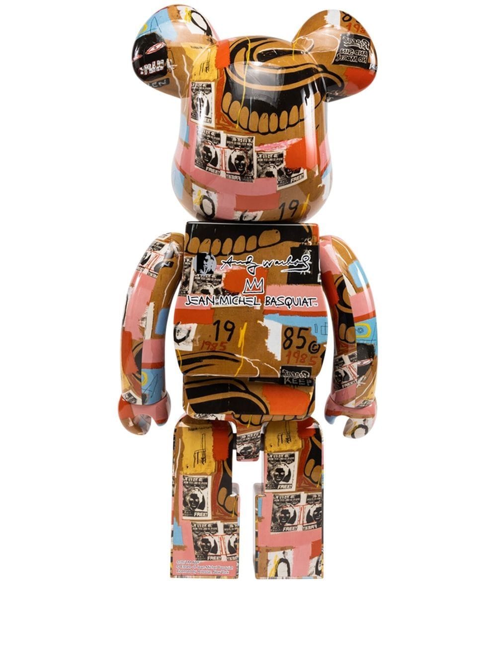 Zberateľské Medicom Toy Andy Warhol x Jean Michel Basquiat BE@RBRICK figure - Multicolour Béžová | 453095659495818601334, 0