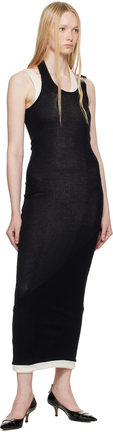 Šaty Jean Paul Gaultier Jean Paul Gaultier 'The Draped Double' Maxi Dress Čierna | 25/34-F-RO384-J092-0003, 3