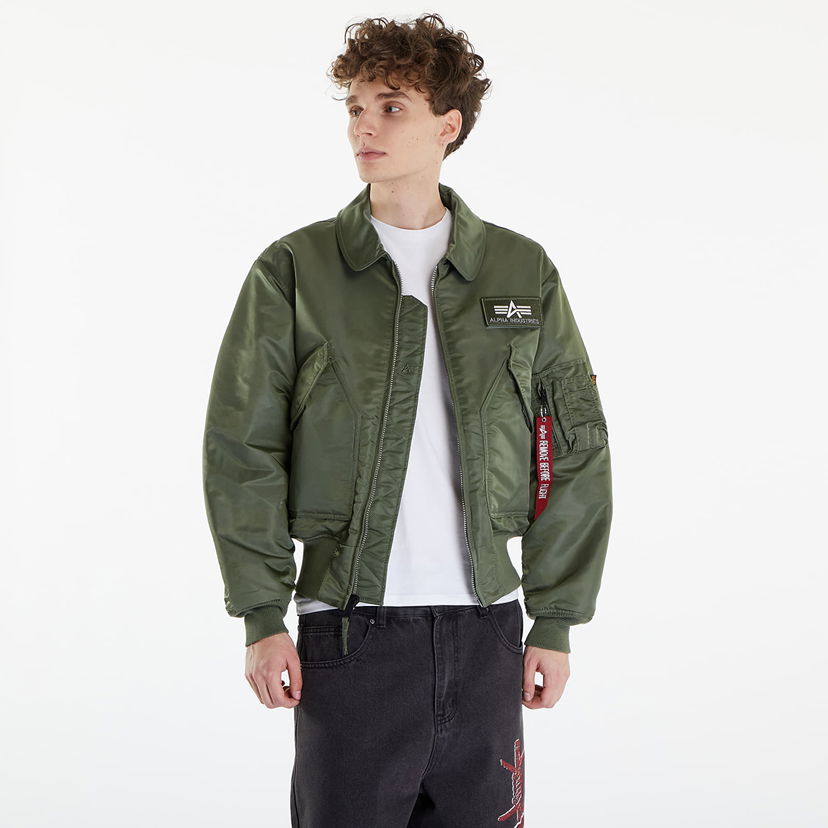 Bomber bunda Alpha Industries CWU 45 Heritage Sage Green Zelené | 100102 01