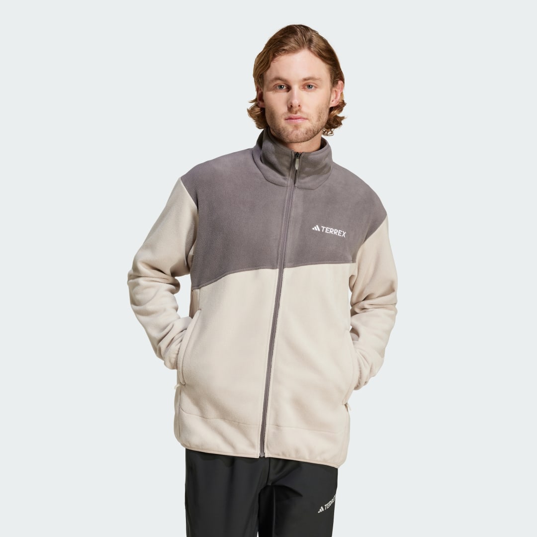 Bunda adidas Performance Terrex Multi Full-Zip Fleece Biela | IZ3296, 0