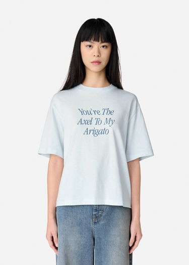 Crop Top AXEL ARIGATO Printed Cropped T-Shirt Modrá | A3010001, 7