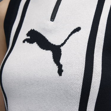 Tielko Puma FUTURE.PUMA.ARCHIVE Knit Zip-Neck Tank Top Biela | 632126_01, 4