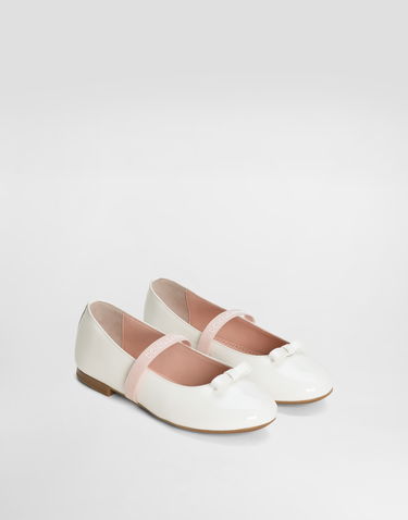 Doplnky Dolce & Gabbana Dolce & Gabbana Patent Leather Ballet Flats with Bow Biela | D11294A483187682, 1