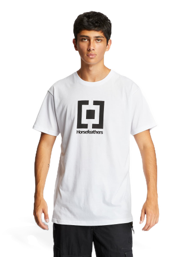 Tričko Horsefeathers Base T-Shirt Biela | SM949G