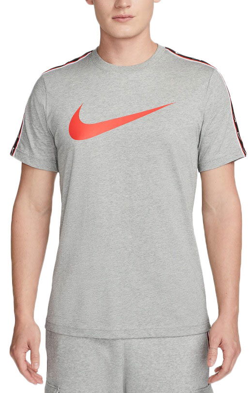 Tričko Nike Tee Sportswear Repeat Šedá | dx2032-064, 0