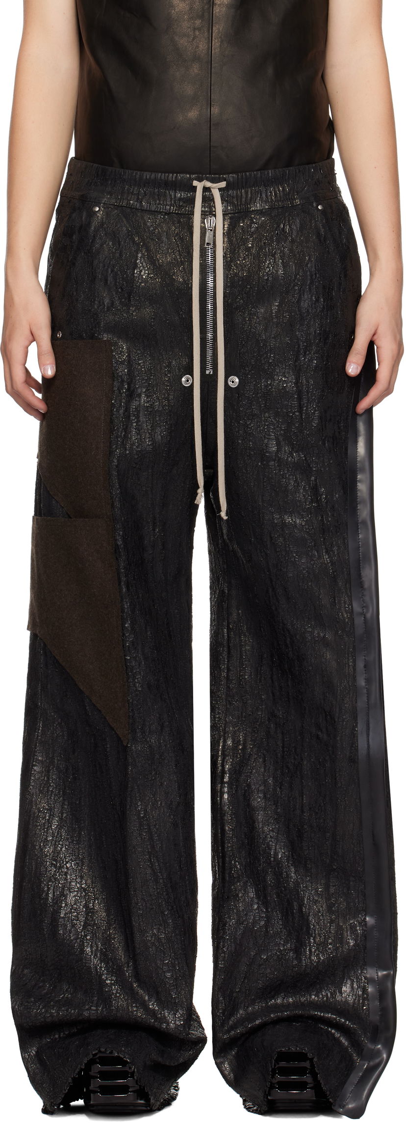 Džínsy Rick Owens Wide Bela Jeans Čierna | RR02D6307 BMTWTY