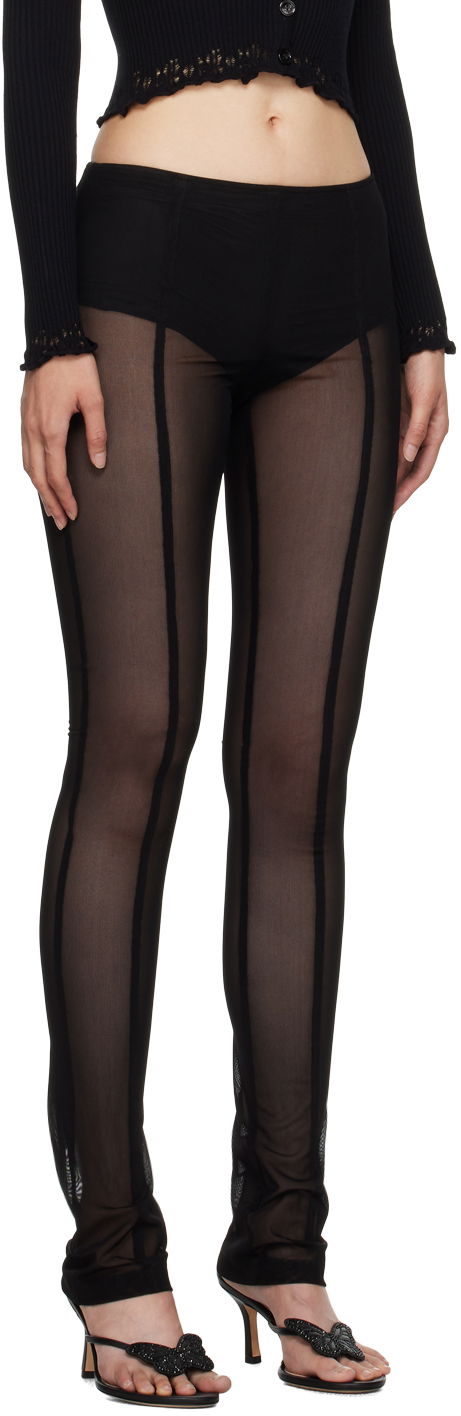 Blumarine Sheer Panel Leggings