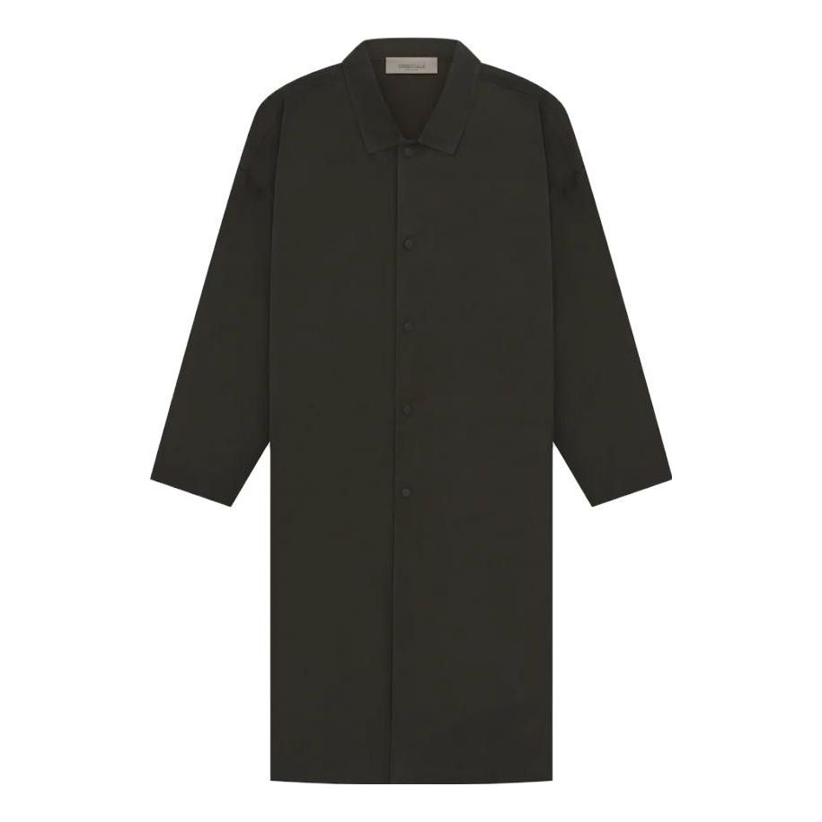 Kabáty Fear of God Fear of God Essentials SS23 Long Coat Čierna | FOG-SS23-049, 0