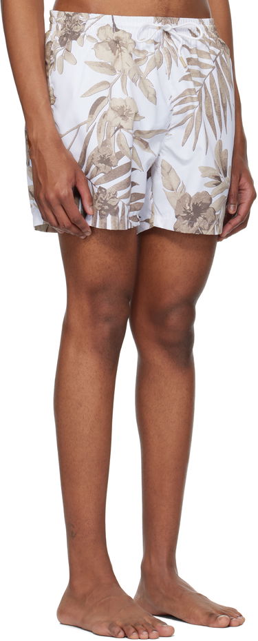 Plavky BOSS BOSS Seasonal Print Swim Shorts Biela | 50508844, 1