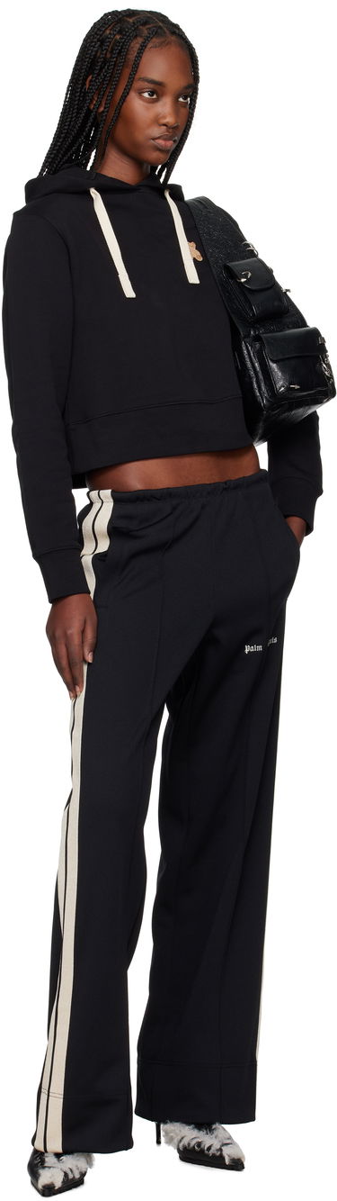 Mikina Palm Angels Palm Angels Cropped Hoodie with Bear Patch Čierna | PWBB075S25FLE0021060, 3