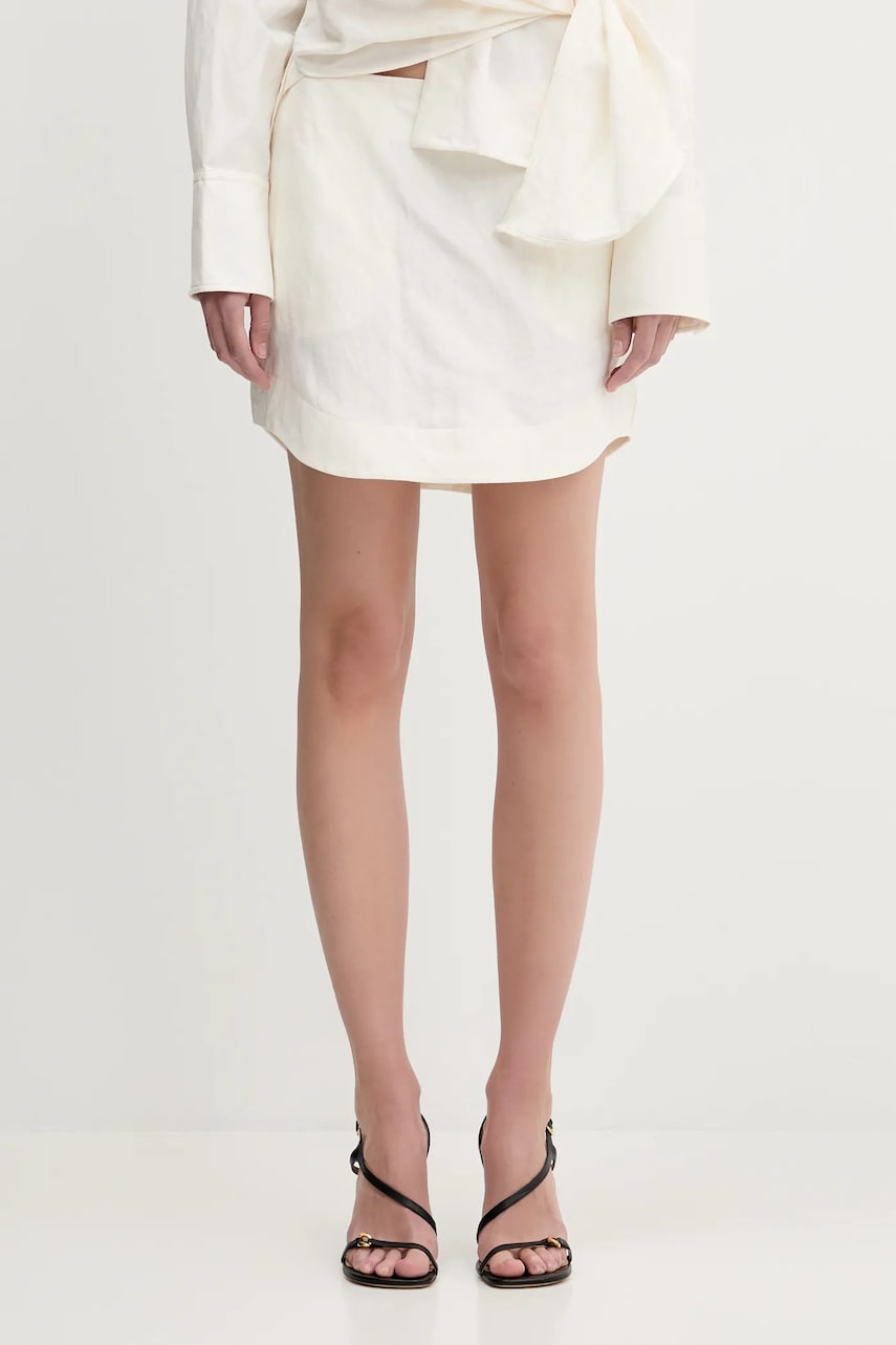 Sukňa JW Anderson JW Anderson Curved Hem Mini Skirt Biela | SK0185.PG1690.002, 0