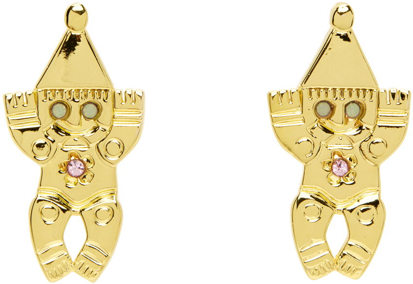 Náušnice Chopova Lowena Chopova Lowena Gnome Gold-Tone Earrings Žltá | 6266, 0
